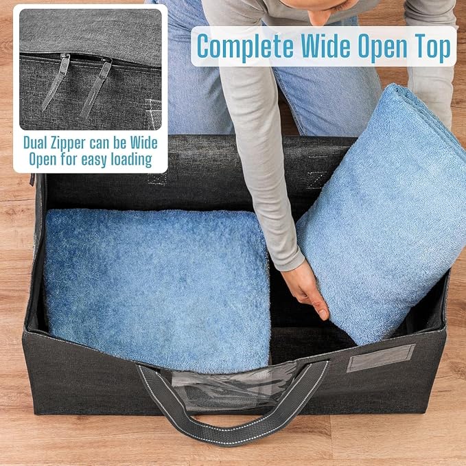VENO 2 Pack Moving Bags, Comforter and Blanket Storage Bags - Image 2