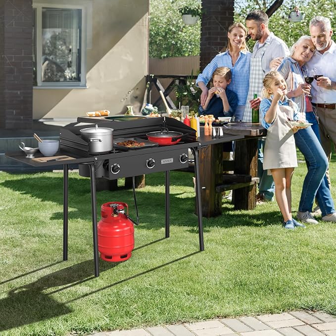 ROVSUN 3 Burner Propane Gas Stove - Image 7
