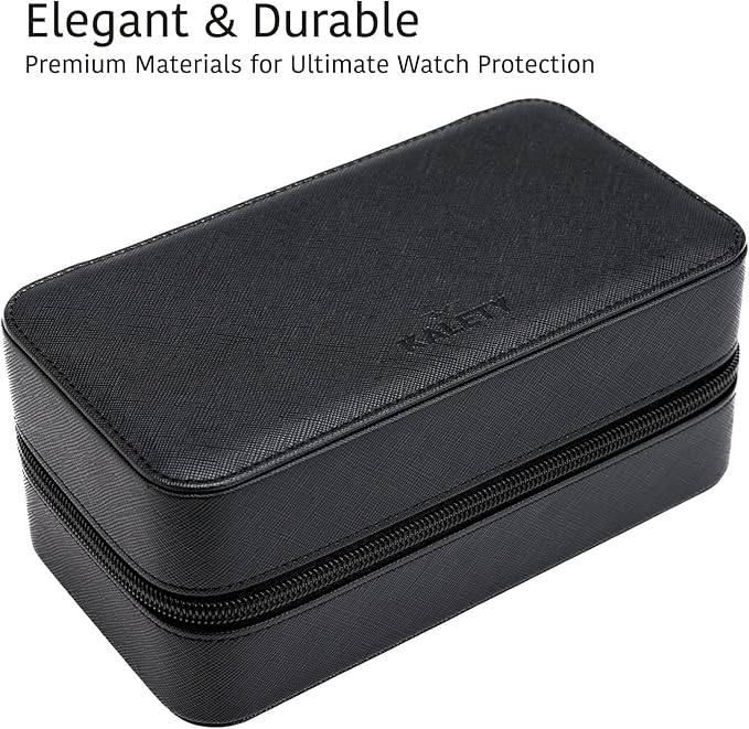 Watch Travel Case for Men | Leather Watch Case - Image 4