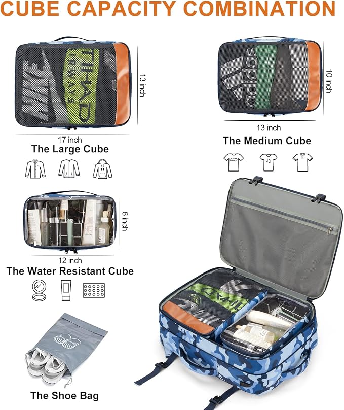 Travel Backpack 42L Carry on Backpack Flight Approved Expandable Travel - Image 3