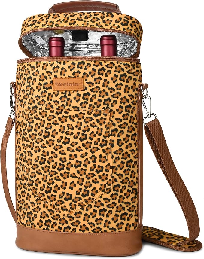 Tirrinia 2 Bottle Wine Gift Tote Carrier by Tirrinia