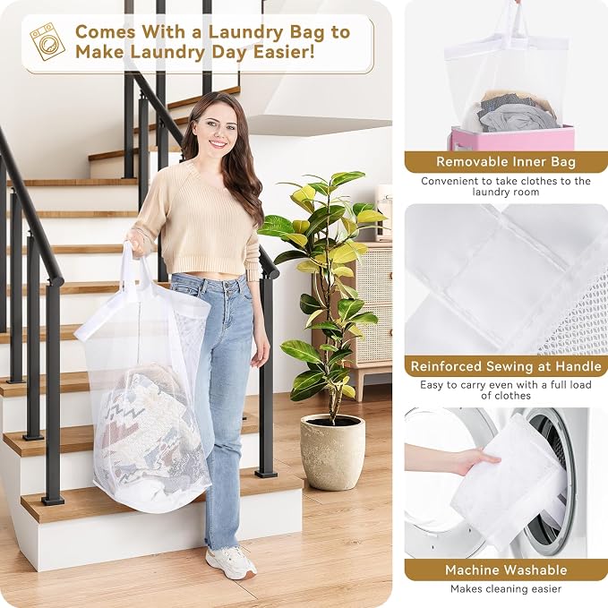 SOLEDI Slim Laundry Hamper - Image 4
