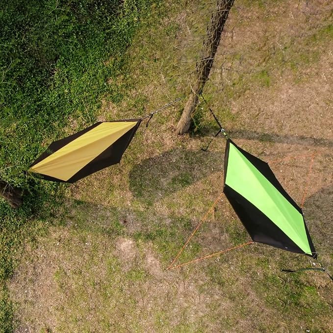 Camping Hammock with Mosquito Net and Sunshade, Backpacking Hammock with Ridge - Image 8
