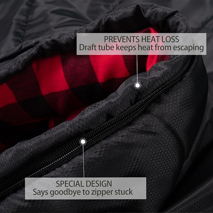 0 Degree Sleeping Bag 100% Cotton Flannel XXL - Image 4