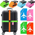 Weewooday 8 Pcs Luggage Straps Suitcase Tags Set by Weewooday