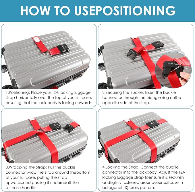 Travel Inspira Luggage Straps for Suitcases - Image 5