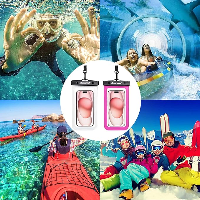 Hiearcool Universal Waterproof Phone Pouch, IPX8 Cell Phone Waterproof Case Up - Image 7