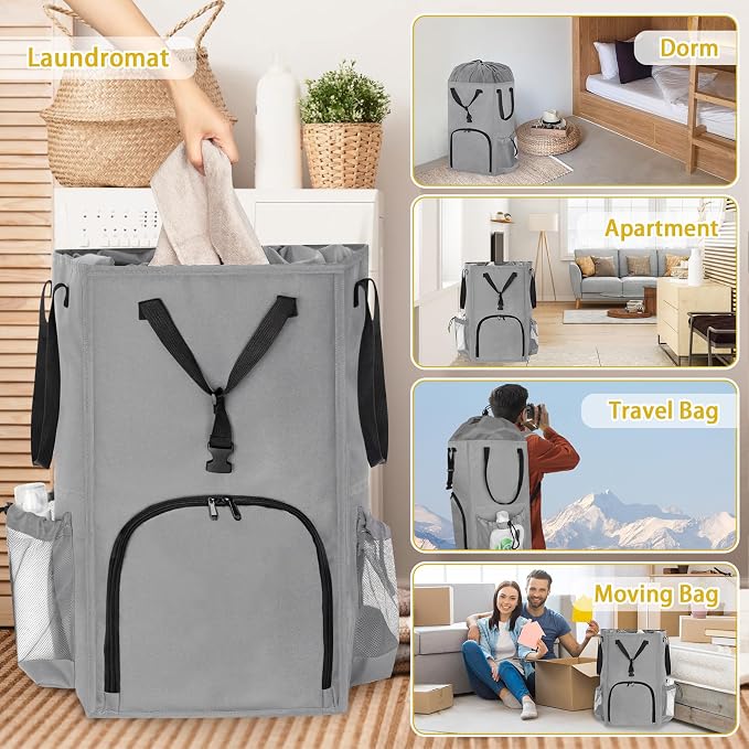 Laundry Bag Backpack Extra Large, 110L Laundry Backpack Heavy Duty - Image 7