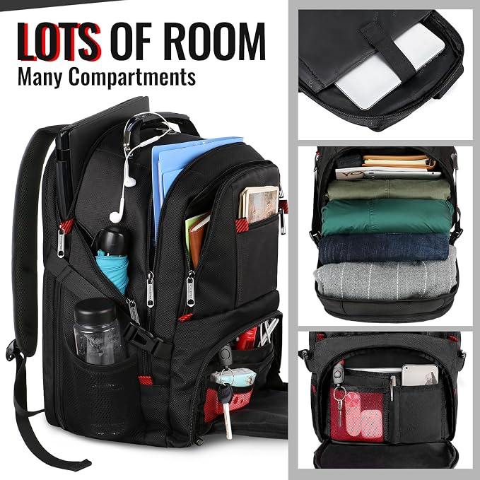 YOREPEK 18.4 Laptop Large Backpacks Fit Most 18 Inch Laptop - Image 2