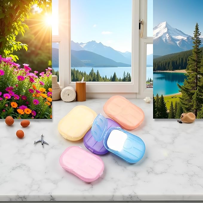 500 Sheets Disposable Soap Paper 5 Boxes Hand Cleaner Fragrance Mini Color Soap - Image 6