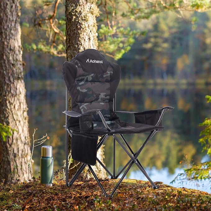 Camping Chairs, Outdoor Folding Chairs 2 Pack - Image 2