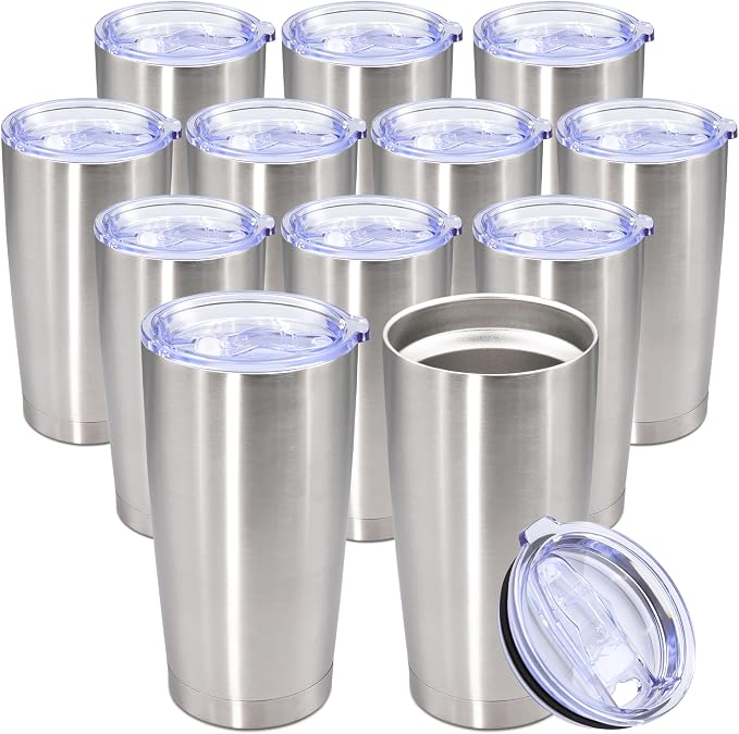 20oz Tumbler Bulk Stainless Steel Tumbler Cup by AUWBON