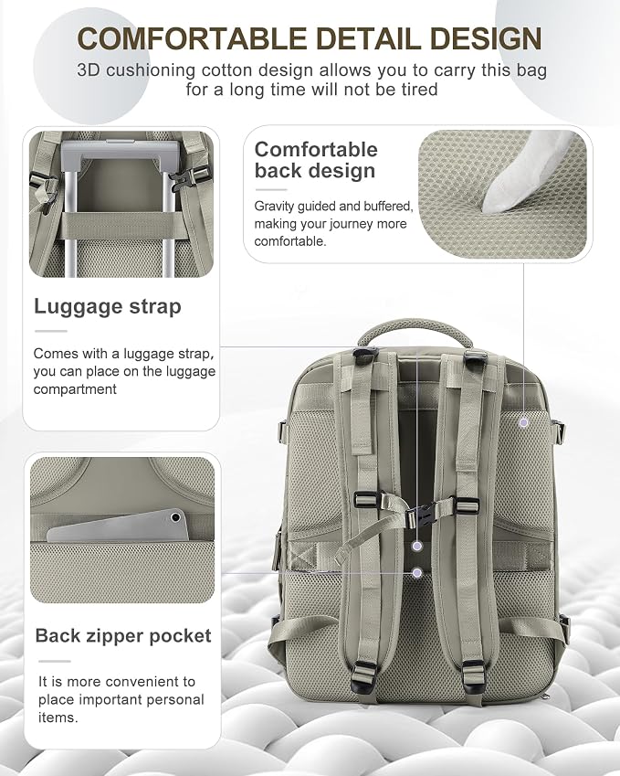 coowoz Large Travel Backpack Carry On - Image 5