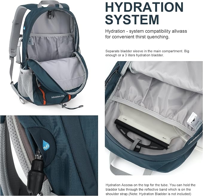 MOUNTAINTOP 25L/40L Hiking Backpack, Lightweight Travel Backpack - Image 7