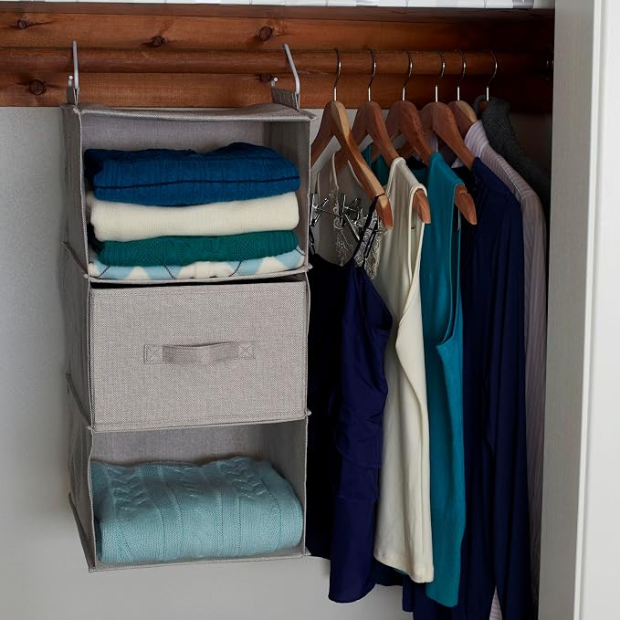 Household Essentials 3 Shelf Hanging Closet Organizer - Image 6