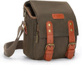 CADeN Compact Camera Bag Case Canvas Leather Trim Compatible by CADeN