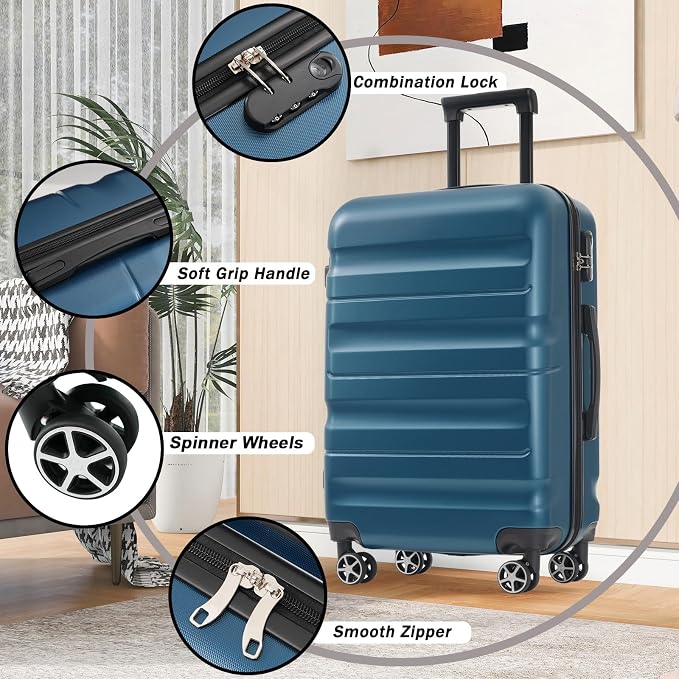 Merax 28 Inch Luggage Hardshell ABS Large Suitcase - Image 4
