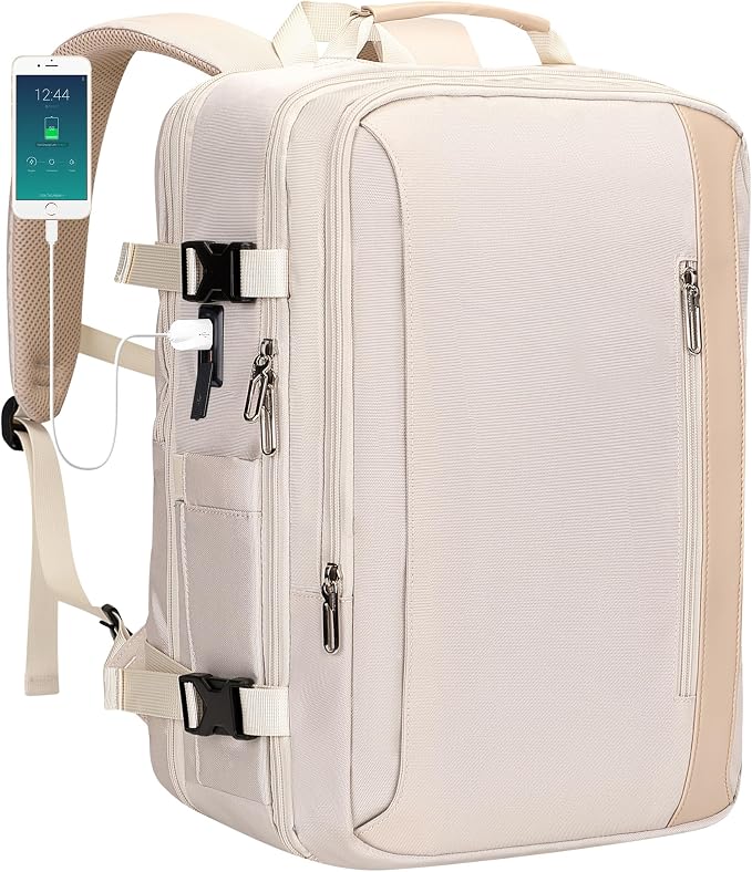 PIJUSHI Travel Backpack for Women Expandable Carry on Luggage Backpack Airline by PIJUSHI