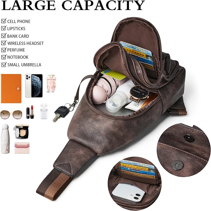 Sling Bag Crossbody Bags for Women Small Cross Body Bag Fanny Packs Chest Sling - Image 6
