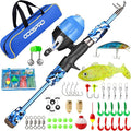 ODDSPRO Kids Fishing Pole Pink, Portable Telescopic Fishing Rod and Reel Combo by ODDSPRO