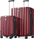 Hanke Expandable Hard Shell Luggage Sets 2 piece Carry on Luggage by Hanke