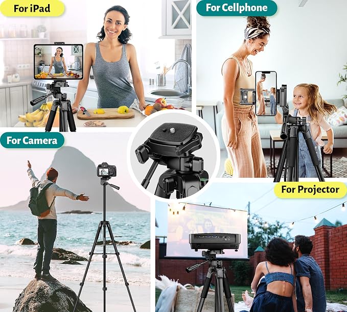 JOILCAN Phone Tripod, Professional Aluminum Travel Tripods - Image 2