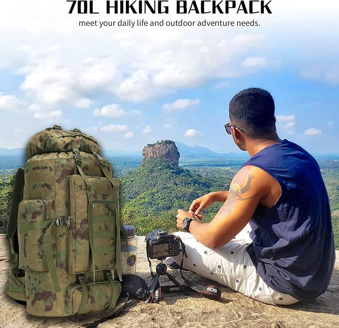 Hiking Backpack for Men 70L/100L Camping Backpack Military Rucksack Molle 3 - Image 7