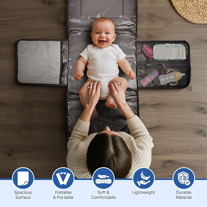 RELEONE Portable Diaper Changing Pad – Waterproof & Foldable Baby Changing Mat - Image 6