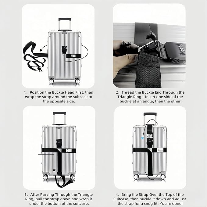 2-Pack Adjustable Luggage Straps - Image 6