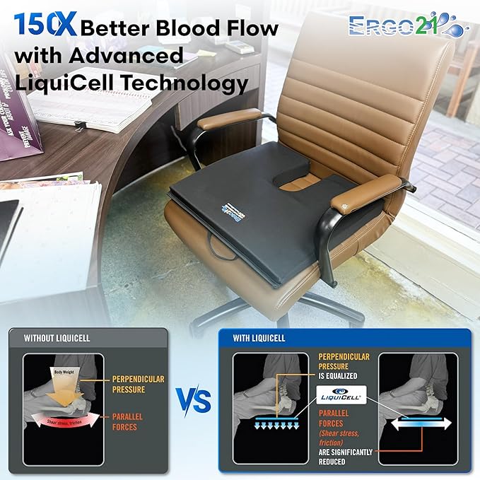 LiquiCell Coccyx Seat Cushion, Aid - Image 4