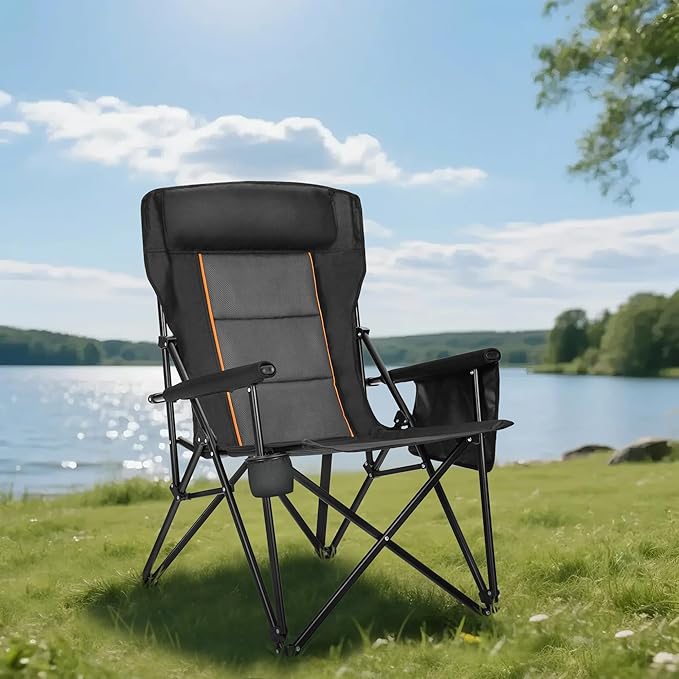 HIGH POINT SPORTS Oversized Folding Camping Chairs - Image 2