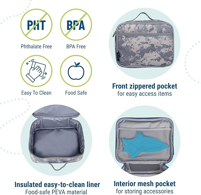 Wildkin Kids Insulated Lunch Box – Durable and Reusable - Image 4