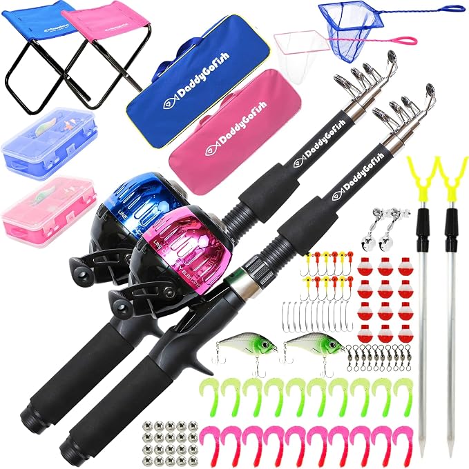 DaddyGoFish Kids Fishing Pole by DaddyGoFish