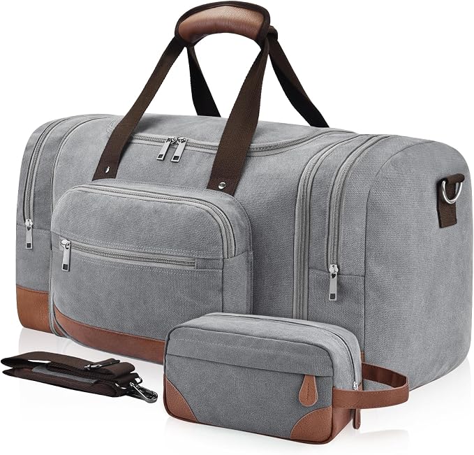 Dimayar Expandable Duffle Bag for Men, 50L Large-Capacity Weekender, by Dimayar