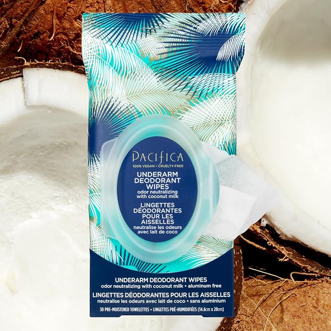 Pacifica Beauty Coconut Milk & Essential Oils Underarm Deodorant Wipes - Image 13