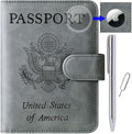 Airtag Passport Holder Cover Wallet Travel Essentials Leather Rfid Blocking by LOHASLIFE