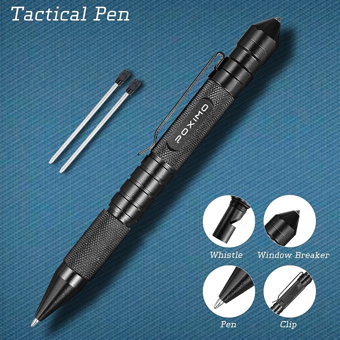 Gifts for Christmas, Pocket Knife, Tactical Pen 3-In-1, Christmas Gifts - Image 4