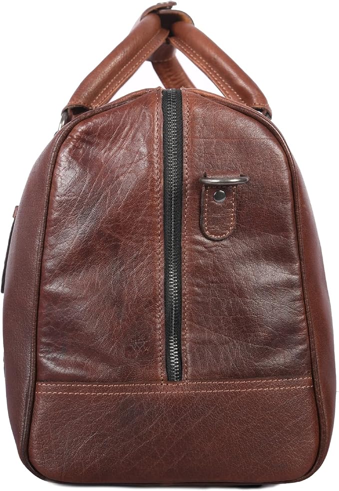 Leather Duffel Bag for Men & Women Travel, Gym Bag - Image 3