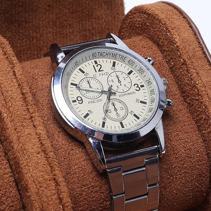 Longjet Watch Roll Travel Case for Men Portable Watches Organizer Box - Image 5