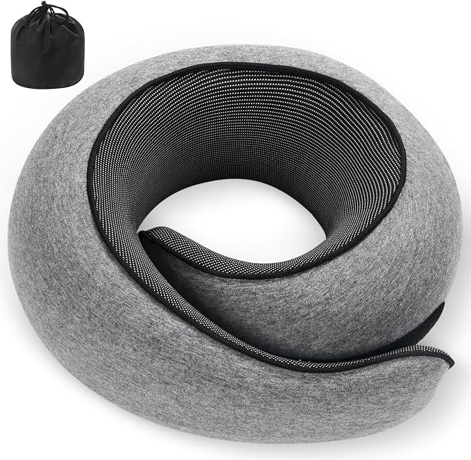 Neck Pillow, Travel Pillow uses Memory Foam to Support Neck Comfort, Ideal by Unknown