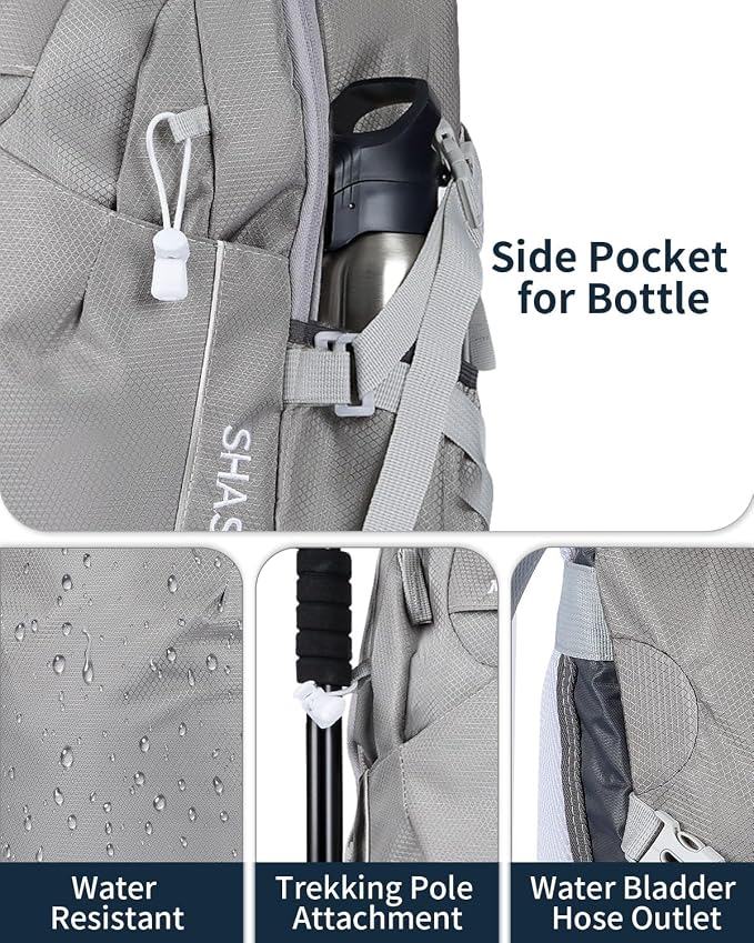 Hiking Backpack 40L Lightweight Waterproof Daypack - Image 3