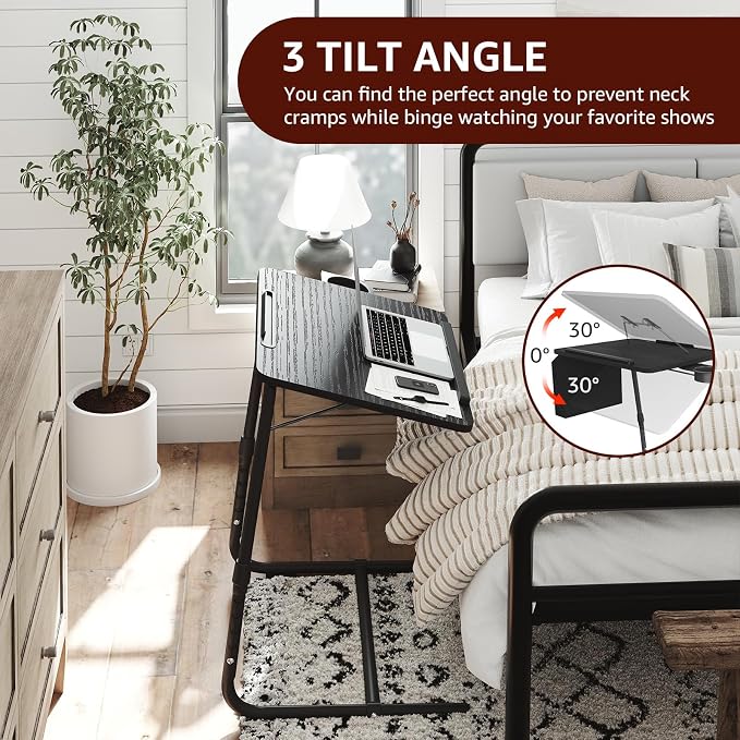 Adjustable TV Tray Black Dinner - Image 7