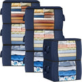 Fab totes 24 Gallons Clothes Storage, Foldable Thick Fabric Blanket Storage Bags by Fabtotes