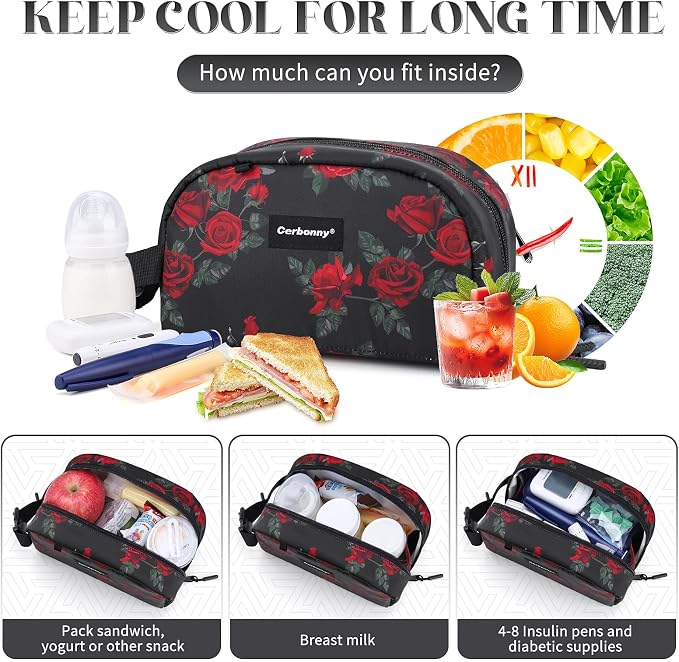 Small Cooler Bag Freezable Lunch Bag - Image 4