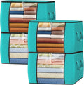 Fab totes 24 Gallons Clothes Storage, Foldable Thick Fabric Blanket Storage Bags by Fabtotes