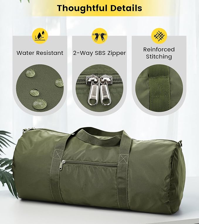 Vorspack Duffel Bag 20-24-28 Inches Foldable Gym Bag - Image 5