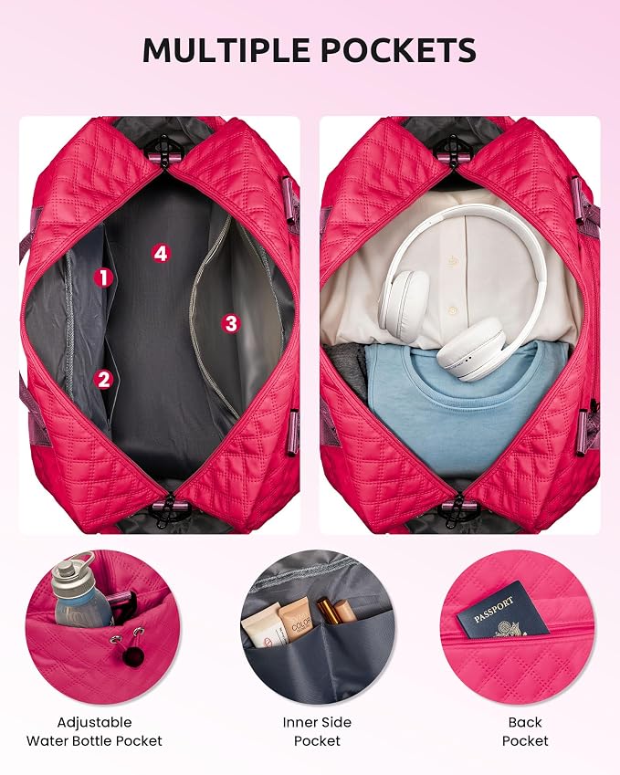 7 8 9 10 11 12 13 14 15 16 Year Old Girl Birthday Gifts-Initial Travel Bag - Image 6