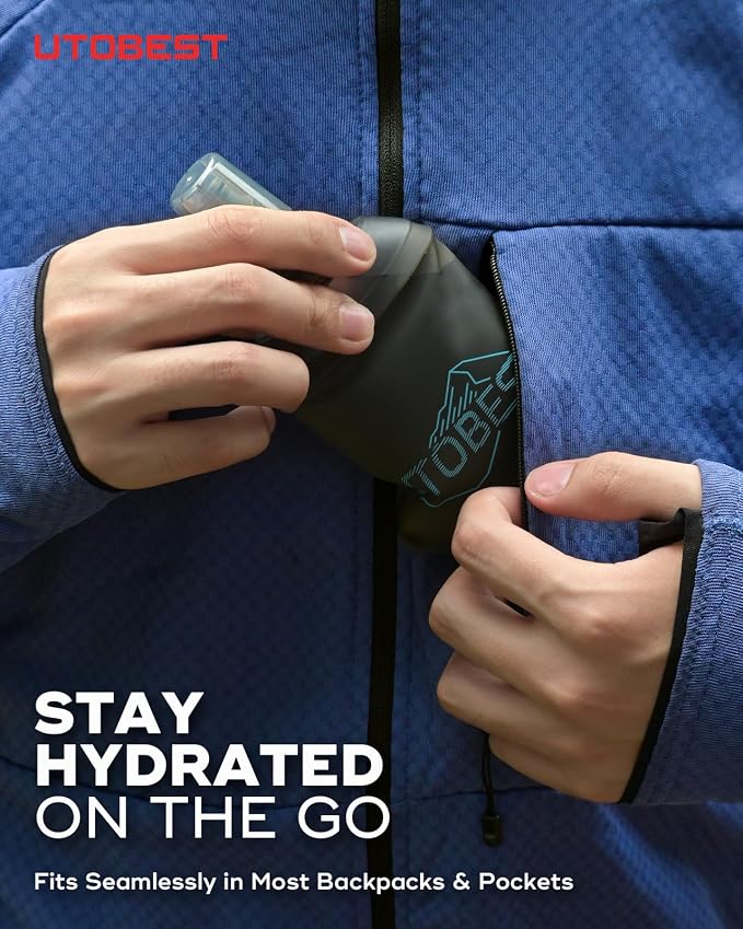 UTOBEST 150ml Soft Flask, 2 Pack Flexible TPU Hydration Water Bottle, - Image 5