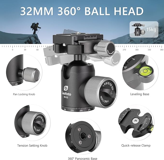 Carbon Fiber Lightweight Travel Tripod - Image 4