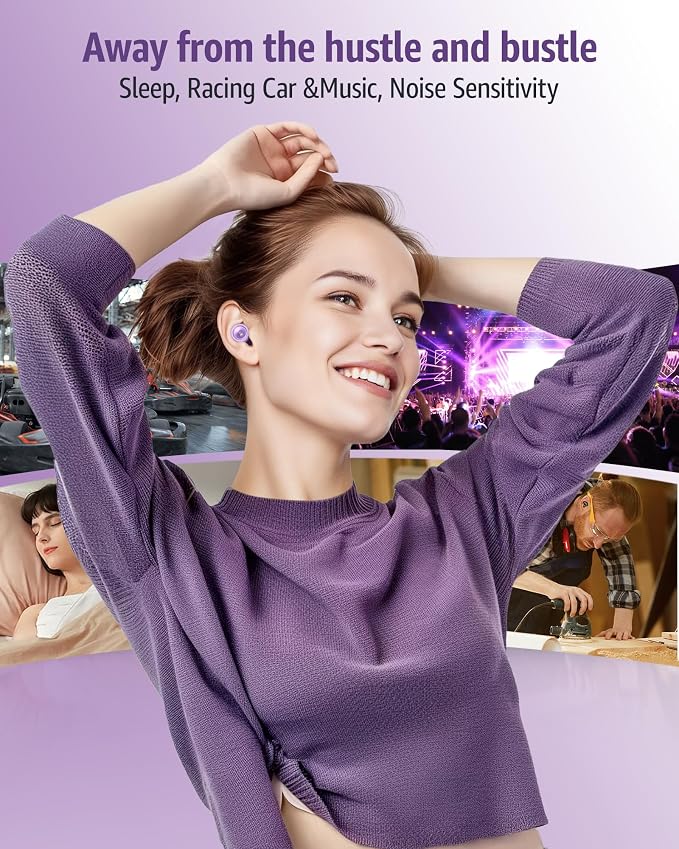 Ear Plugs for Sleeping Noise Cancelling Earbuds:45db Loop Earplugs for - Image 3